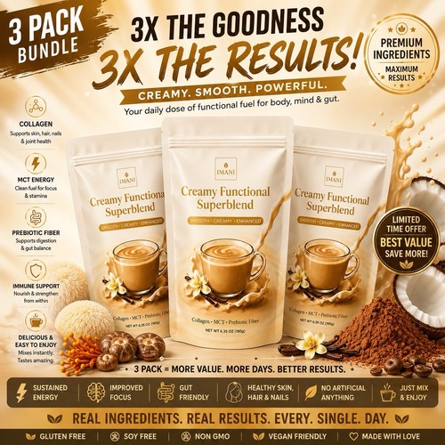 Pack superfood creamer - 3-pack,