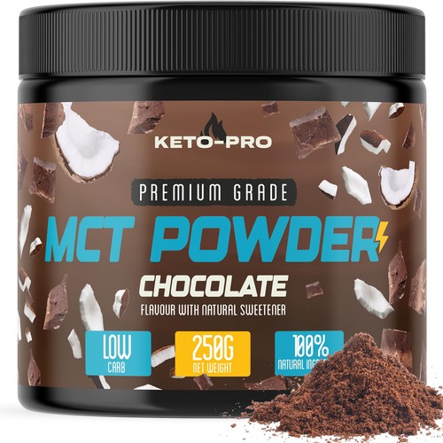 Keto pro mct powder 250g - mct,