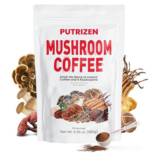 Mushroom coffee with - mushroom, 6